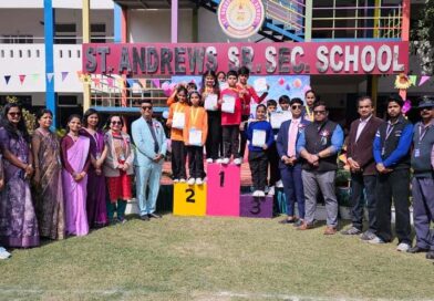 सेंट एंड्रूज पब्लिक स्कूल में एथलेटिक मीट 2025- 26 का भव्य आयोजन 