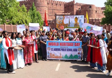 विश्वदाय दिवस पर सेन्ट एन्ड्रूज के विद्यार्थियों द्वारा   रंगा-रंग सांस्कृतिक कार्यक्रम व अतिथियों का स्वागत 